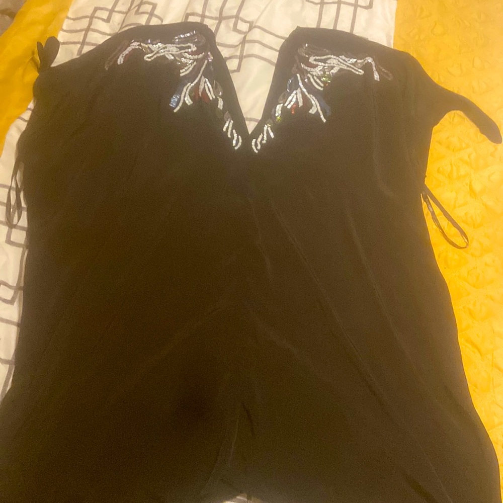 Beaded BeBe swimsuit coverup
